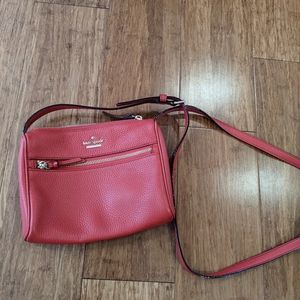 Kate spade red leather purse